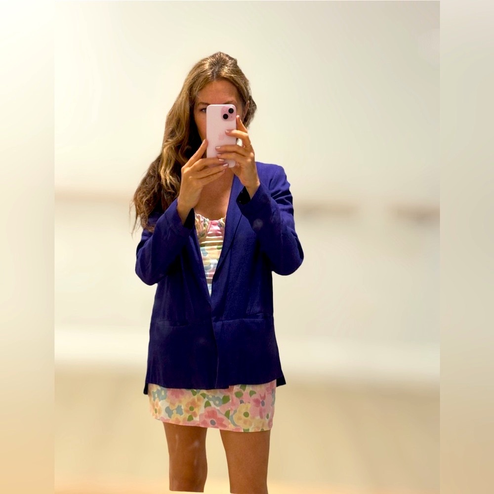 H&M blazer purple size 4